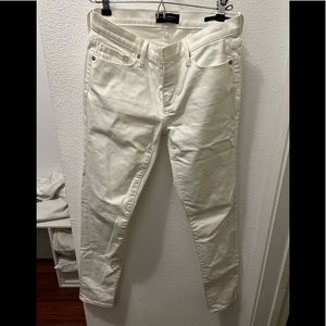 White Banana Republic Cropped Skinny Jeans